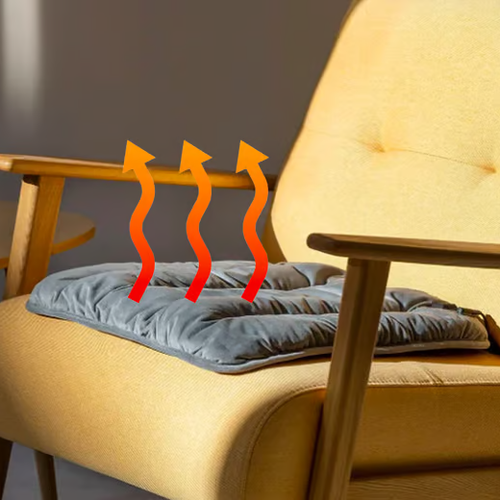 USB Heating Seat Cushion Car Heated Seat Cushion Winter Plush Seat Cushion Quick-Heating For Car, Home, 12V USB Electric Heating Single Pad