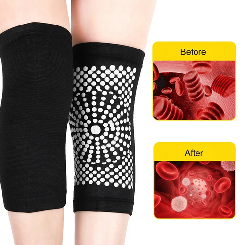 2pcs Self Heating Knee Braces New Self Heating Knee Braces Sleeve Tourmaline Knee Support Far Infrared Keep Warm Knee Pads