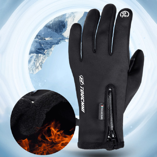 Water-Resistant USB Heated Gloves USB Touch Screen Gloves Electric Heated Hand Warmer Winter Ski Gloves Anti-Slip Glove for Cycling Running Driving