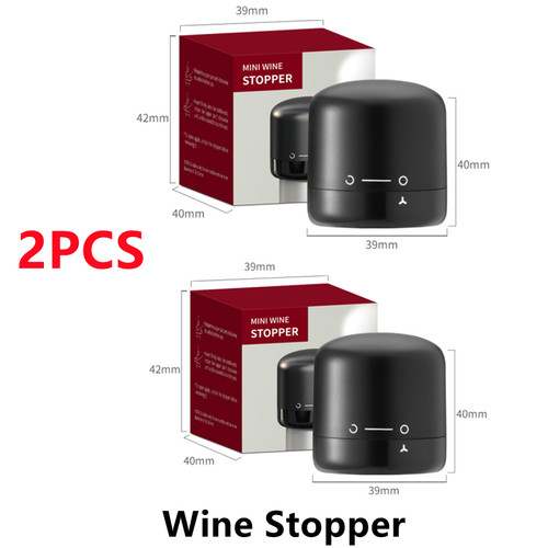 2pc Wine Bottle Vacuum Stoppers New 2PCS Vacuum Red Wine Bottle Cap Stopper Silicone Sealed Champagne Bottle Stopper Vacuum Retain Freshness Wine Plug Bar Tools