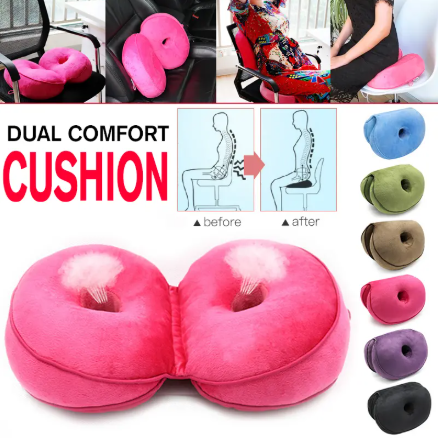 Memory Foam Hip Cushion Multifunction Dual Comfort Orthopaedic Cushion Pelvis Pillow Memory Foam Hip Lift Hips Up Seat Cushion for Pressure Relief