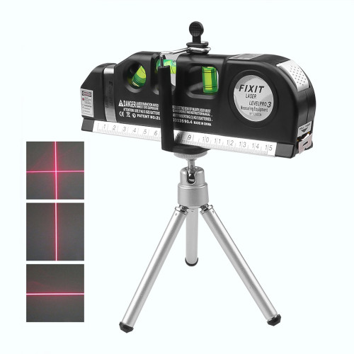 Multipurpose Laser Level Measure Infrared Laser Level Machine Self Levelling for Woodworking Tools with Cross Line and Solo