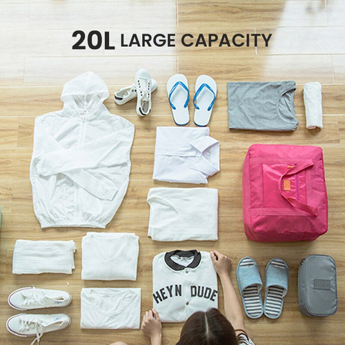 Carry-on Flight-Approved Duffel Bag Foldable Travel Duffel Bag Lightweight Travel Bag for Women and Men Tote Carry On Luggage Bag Weekender Overnight Bag