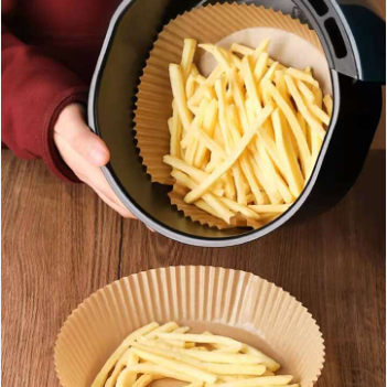 200pc Air Fryer Disposable Paper Liners Non-Stick Airfryer Baking Papers Round Air-Fryer Paper Liners Paper Kitchen Accessories