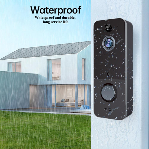 Wireless Smart Wi-Fi Video Doorbell HD Video Doorbell Camera 2-Way Audio Doorbell WIFI Wireless Doorbell Night Vision Intelligent Cloud Storage HD Wide-Angle View