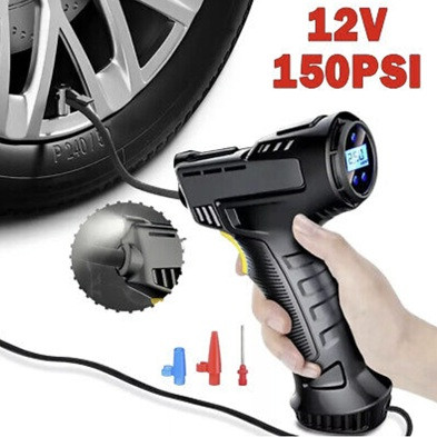 Car Tyre Inflator Gun 120W Rechargeable Air Compressor Wireless Inflatable Pump Portable Air Pump Digital Auto Car Automatic Tire Inflator Equipment