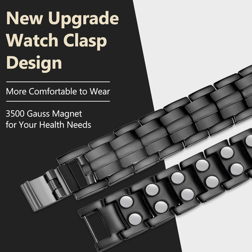 Men's Titanium Germanium Steel Bracelet Steel Bracelets for Men Stainless Steel Magnetic Wristband Jewellery Gifts