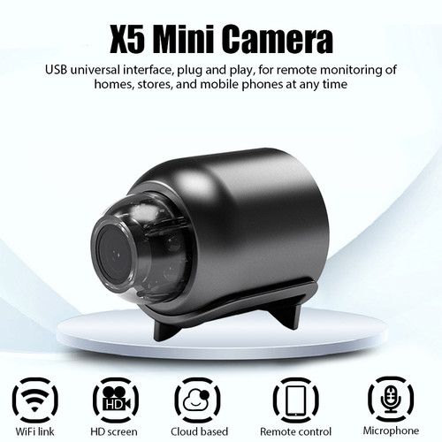 Mini WiFi Surveillance Camera X5 Mini Camera HD 1080P Intelligent Home Security 720P A9 IP WiFi Camera Monitor Mobile Remote Camera Mobile Remote Application