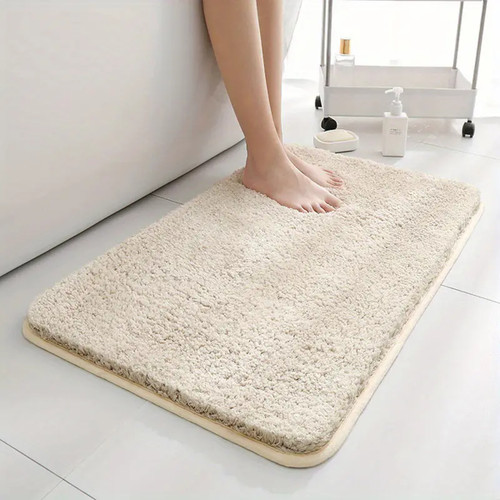 Thick Bathroom Floor Mat Water absorbtion anti slip bathroom mat thickened bathroom carpet long Plush hair carpet machine washable durable toilet mat