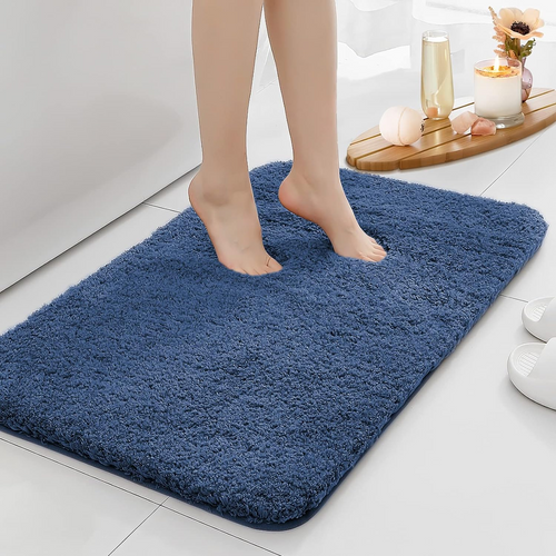 Thick Bathroom Floor Mat Water absorbtion anti slip bathroom mat thickened bathroom carpet long Plush hair carpet machine washable durable toilet mat