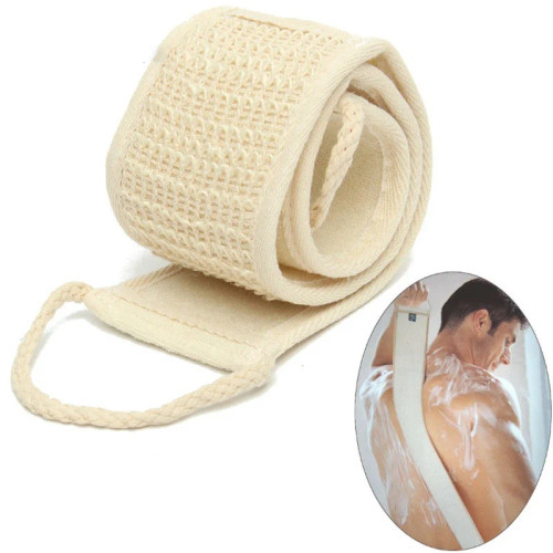 Natural Loofah Shower Scrub Soft Exfoliating Loofah Bath Shower Unisex Massage Spa Scrubber Sponge Back Strap Body Skin Health Cleaning Tool