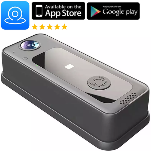 Smart Video Stream Doorbell with Real-Time Streaming Tuya WIFI Wireless Smart Doorbell Camera with 125° Wide Angle Visual Indoor Chime HD Video Night Vision