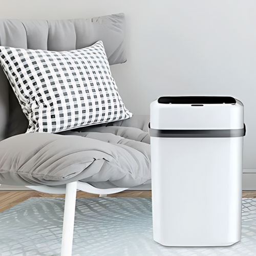 Touch-free Motion Sensor Bin Kitchen Trash Bin 13L Bathroom Touch Trash Can In The Toilet Smart Garbage Bucket Waste Bins Dustbin Smart Trash Can Kitchen