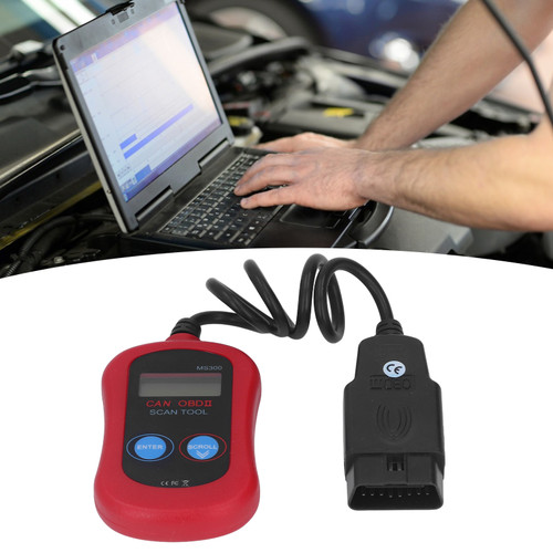 MS300 OBDII Diagnostic Scanner Code Reader Car Diagnostic Tool Universal for Cars LCD Car Diagnostic Scanner