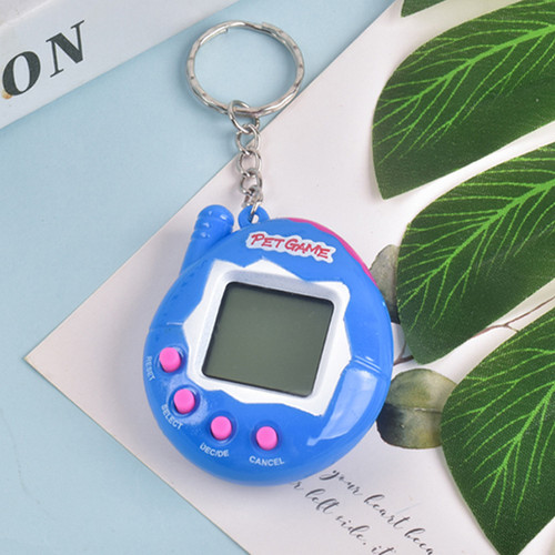 Tamagotchi Cyber Pet Keyring 1PC Transparent Electronic Pets Tamagotchi Nostalgic 168 Pets In One Virtual Cyber Digital Nostalgic Funny Toys Pixel Funny Play