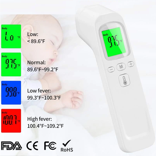 Non-contact Infrared Fever Thermometer Portable Multifunctional Handheld Pyrometer Easy To Use LCD Display Screen Infrared Fever Thermometer