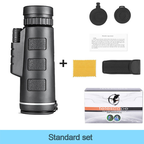 40X60 Monocular Telescope Optical Telescope Professional Monocular Powerful Binoculars HD Pocket Telescope with Tripod for Travel Holiday as Gift