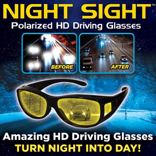 Polarized Night Driving Glasses Night Vision Sunglasses Car Night Driving Glasses Driver Goggles Unisex Sun Glasses UV Protection Sunglasses Eyewear