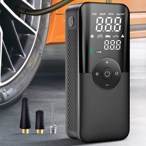 Air Compressor Tyre Inflator Rechargeable Air Pump Tire Inflator Portable Compressor Digital Cordless Car Tyre Inflator For Bicycle Balls