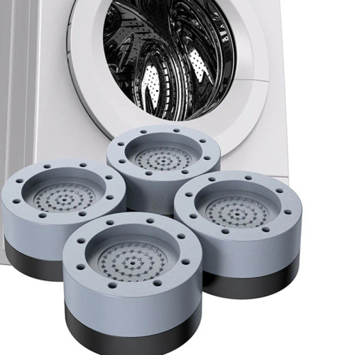 Noise-reducing Washing Machine Feet 4Pcs Anti Vibration Feet Pads Rubber Legs Slipstop Silent Skid Raiser Mat for Washing Machine Support Dampers Stand Accessories Anti-slip
