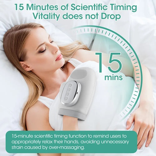 Hand Massager with Vibration and Heat Cordless Hand Massager with Heat and Compression Electric Portable Wrist & Finger Massager 5-Level Adjustable Pressure Best Gift Air Compression