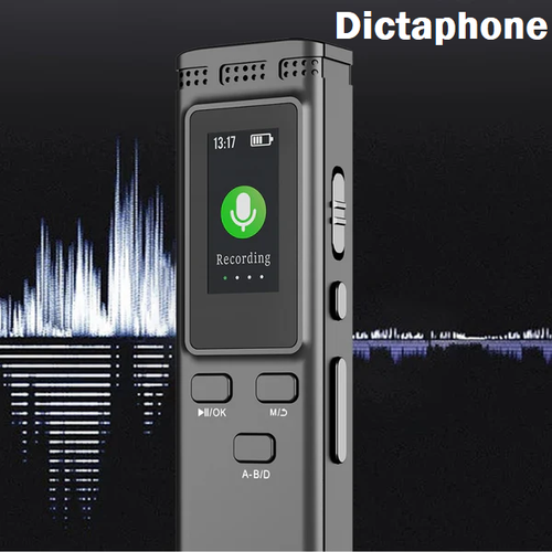 Dictaphone Voice Activated Recorder 64GB 16GB 8GB Digital Voice Recorder Voice Activated Audio Recording Noise Reduction with Playback MP3 Music Player 288hrs
