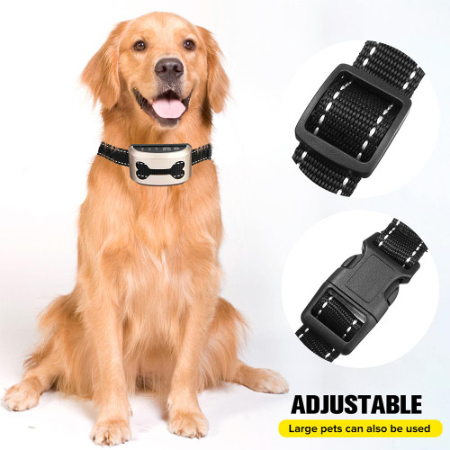 Anti-Bark Control Dog Collar Smart Dog Anti Bark Collar Ultrasonic Waterproof Auto Anti Humane Bark Collar Stop Dog Barking Rechargeable Shock/Safe Gps track