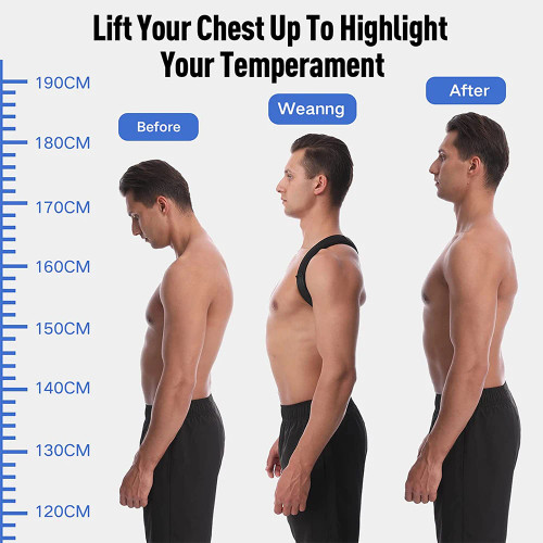 Back Shoulder Posture Corrector Belt Adjustable Back Shoulder Posture Corrector Belt Clavicle Spine Support Reshape Your Body Home Office Sport Upper Back Neck Brace