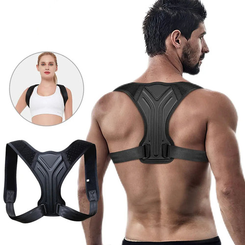 Back Shoulder Posture Corrector Belt Adjustable Back Shoulder Posture Corrector Belt Clavicle Spine Support Reshape Your Body Home Office Sport Upper Back Neck Brace