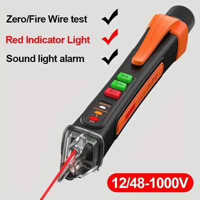 Non-Contact Voltage Detection Pen Non-Contact Voltage Detector Electrical Pen AC Voltage Tester Smart Breakpoint Finder 12-1000V