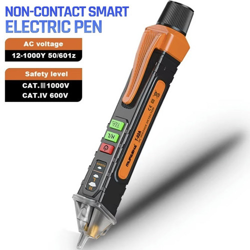 Non-Contact Voltage Detection Pen Non-Contact Voltage Detector Electrical Pen AC Voltage Tester Smart Breakpoint Finder 12-1000V