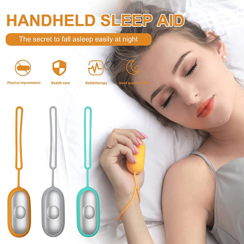 Handheld Microcurrent Sleep Aid Device Microcurrent USB Charging Holding Sleep Aid Instrument Portable Hypnosis Instrument Massager Relax Pressure Relief Sleep Devices