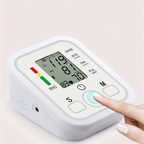 Arm Blood Pressure Monitor New Blood Pressure Monitor Upper Arm Automatic Tonometer Digital Blood Pressure Meter BP Medical Sphygmomanometer Pulse