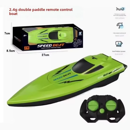 Remote Control Speedboat Children's Remote Control Boat Toy Submersible High Speed Speedboat Simulated Electric Ship Boys Watercraft Model