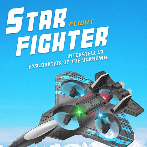 Remote Control Fighter Jet 2.4G remote control fighter electric foam glider stunt tumbling UAV hovering helicopter with LED lights aircraft model