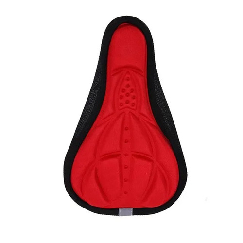 Bicycle Saddle Padded Cover Bicycle Saddle 3D Soft Cycling Seat Cover MTB Mountain Bike Thickened Sponge Pad Outdoor Breathable Cushion Bike Accessories