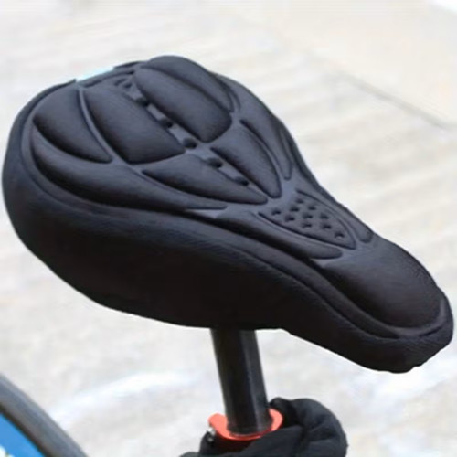 Bicycle Saddle Padded Cover Bicycle Saddle 3D Soft Cycling Seat Cover MTB Mountain Bike Thickened Sponge Pad Outdoor Breathable Cushion Bike Accessories