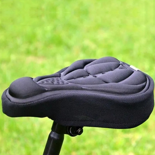 Bicycle Saddle Padded Cover Bicycle Saddle 3D Soft Cycling Seat Cover MTB Mountain Bike Thickened Sponge Pad Outdoor Breathable Cushion Bike Accessories