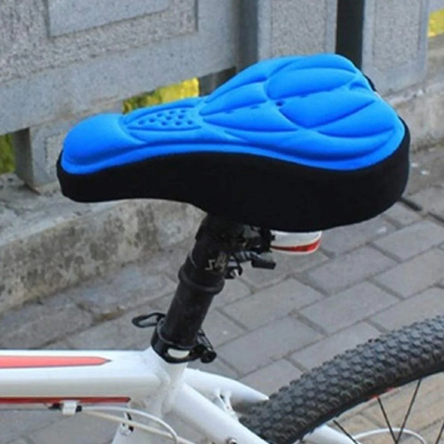 Bicycle Saddle Padded Cover Bicycle Saddle 3D Soft Cycling Seat Cover MTB Mountain Bike Thickened Sponge Pad Outdoor Breathable Cushion Bike Accessories