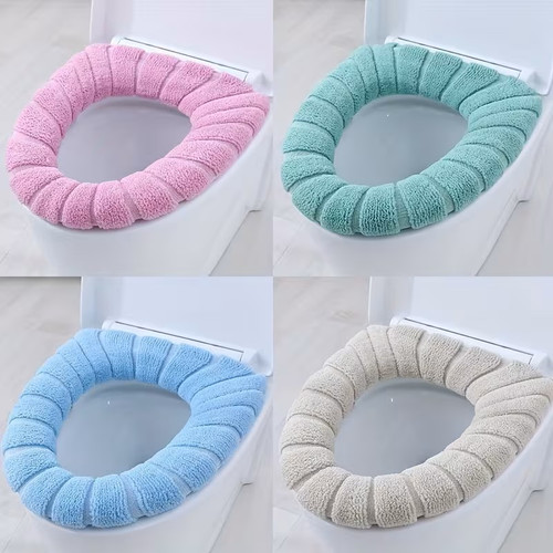 Toilet Seat Cushion Toilets Cushions Household Toilet Seat Cushion Seasonal Universal Toilet Seat Cover, Winter Thick Toilet Seat Toilet Cover