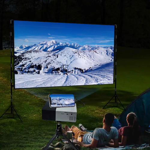 Home Theatre Movie Projector Portable HD Movie Projector YG300 Mini Portable HD Projector is suitable for home, outdoor, and portable projectors, supporting USB, HDMI, and SD card links