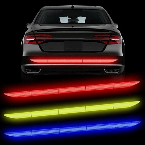 Reflective Car Rear Warning Sticker Car Sticker Reflective Warning Safety Tape Anti Collision Warning Reflective Sticker for Automobile Trunk Night Reflective
