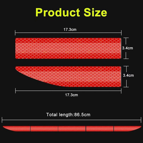 Reflective Car Rear Warning Sticker Car Sticker Reflective Warning Safety Tape Anti Collision Warning Reflective Sticker for Automobile Trunk Night Reflective