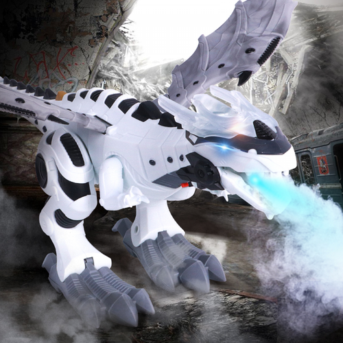 Firebreathing Remote Control Dinosaur Fire Breathing Remote Control Dinosaur Big Size Spray Mechanical RC Dinosaurs Pterosaurs Wing Animal Model Electronic Walking Dinosaurio juguete Robot toys for boys