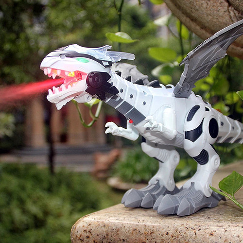 Firebreathing Remote Control Dinosaur Fire Breathing Remote Control Dinosaur Big Size Spray Mechanical RC Dinosaurs Pterosaurs Wing Animal Model Electronic Walking Dinosaurio juguete Robot toys for boys