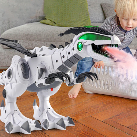 Firebreathing Remote Control Dinosaur Fire Breathing Remote Control Dinosaur Big Size Spray Mechanical RC Dinosaurs Pterosaurs Wing Animal Model Electronic Walking Dinosaurio juguete Robot toys for boys