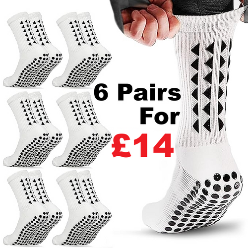 6 Pairs Unisex Football Grip Socks women  Unisex  towel  sport  socks  soccer  running  rugby  Pairs  men  grip  football  Exercise  cycling  bottom  athletic  6