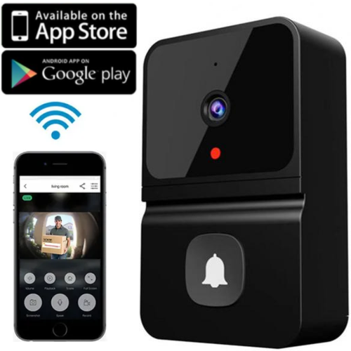 Wireless Smart Doorbell Camera Doorbell WiFi Outdoor 480P Camera Security Door Bell Night Vision Video Intercom Voice Change For Home Monitor Doorbell