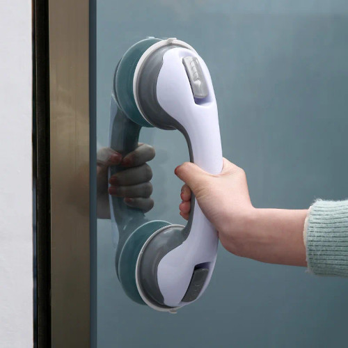 Suction Grip Bath Handrail Shower Handle Safety Helping Handle Anti Slip Support Toilet Bathroom Safe Grab Bar Handle Vacuum Sucker Suction Cup Handrail