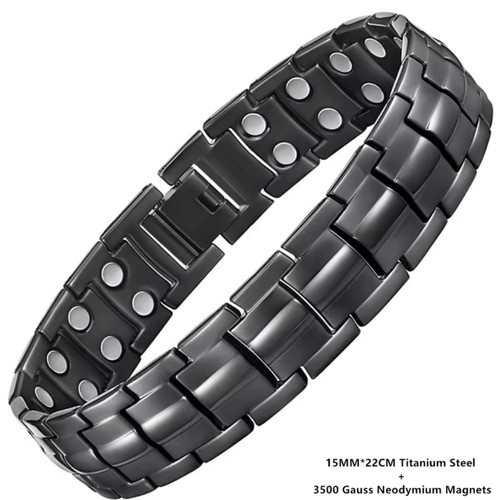 Men's Titanium Germanium Steel Bracelet Steel Bracelets for Men Stainless Steel Magnetic Wristband Jewellery Gifts